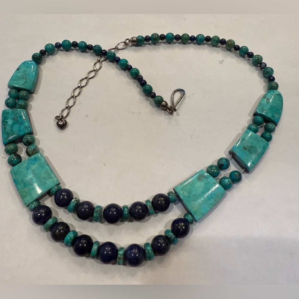 JAY KING  Mine Finds Reversible TURQUOISE & LAPIS Necklace
